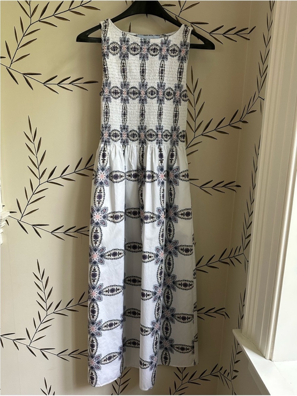 Hill House Cosima Nap dress. Marseille Geo Sateen. S. EUC - Picture 3 of 5